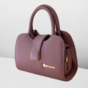 Dusty  Maroon chinese fabric Ladies Bag