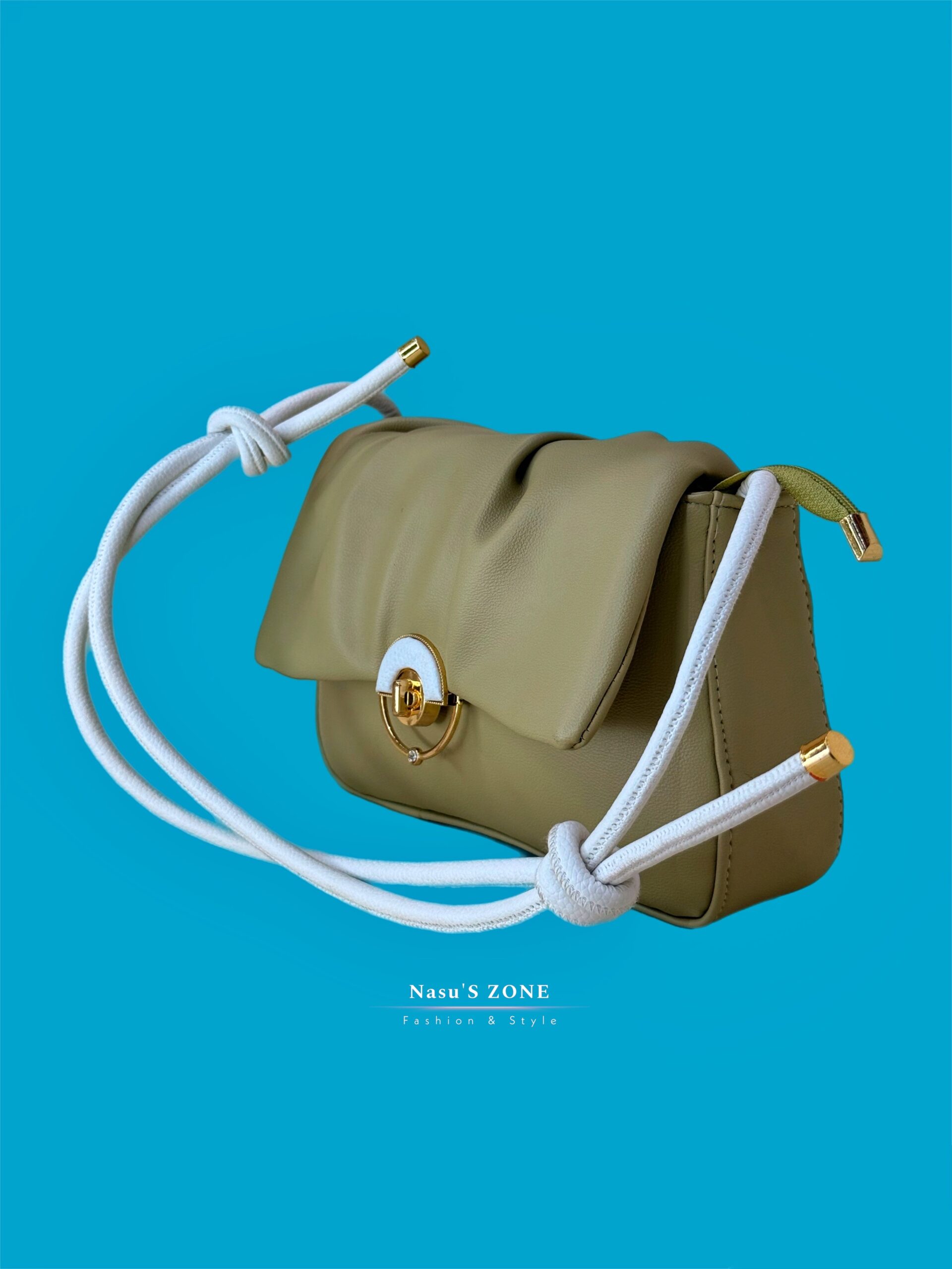 Mint Green Genuine Leather Bag - Image 2
