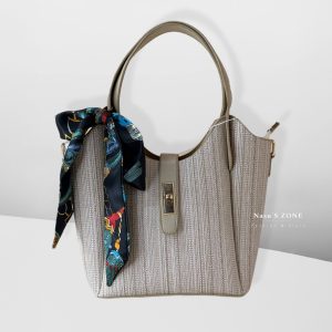 Beige Shital Pati Bag