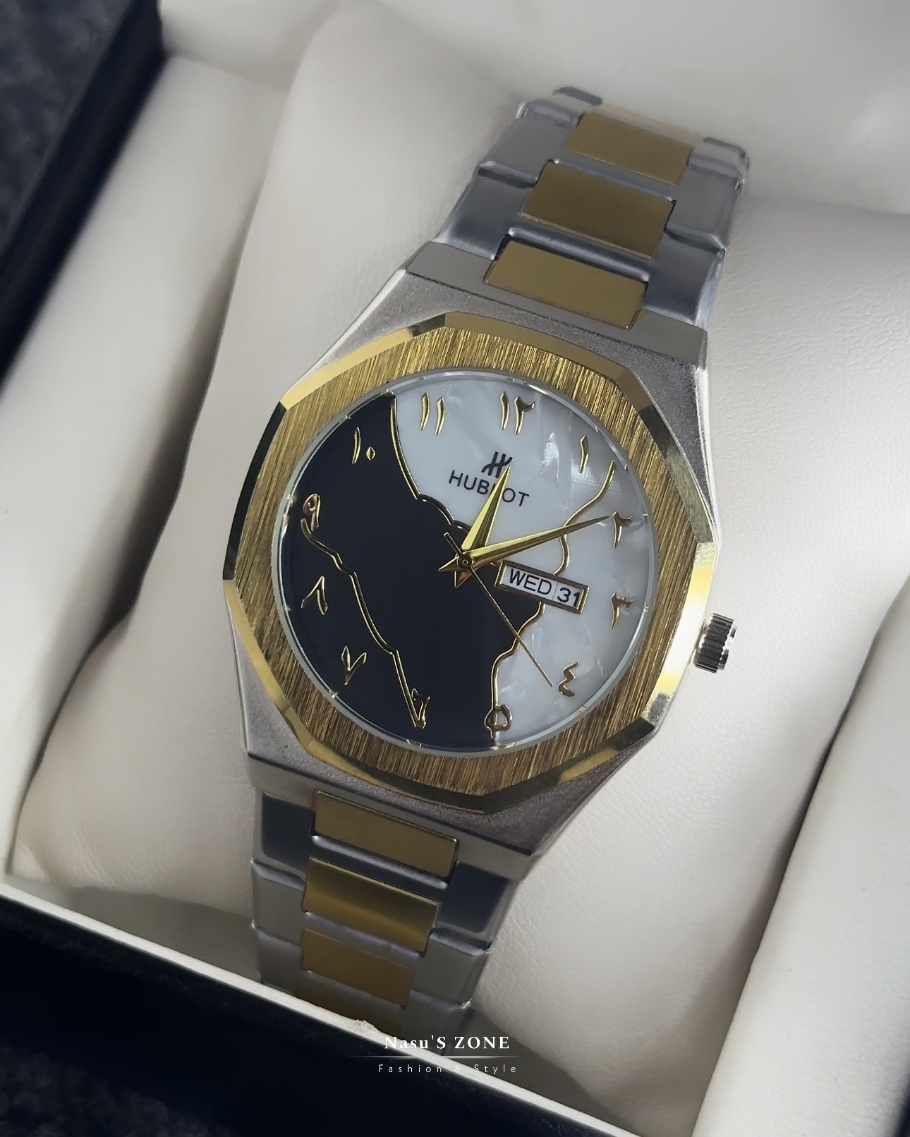 Stillness steel Arabic premium watch Model : MT-13784