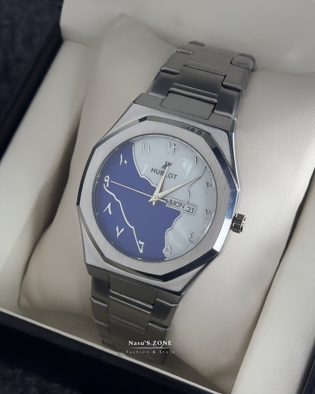 Stillness steel Arabic premium watch Model : MT-13784 - Image 3