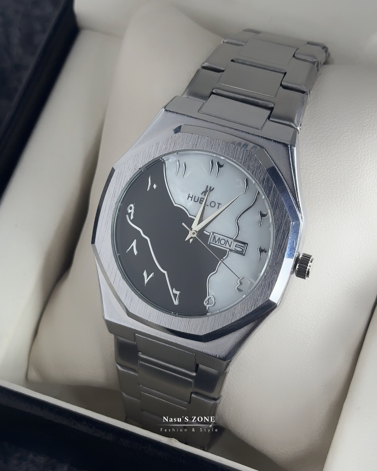 Stillness steel Arabic premium watch Model : MT-13784 - Image 4